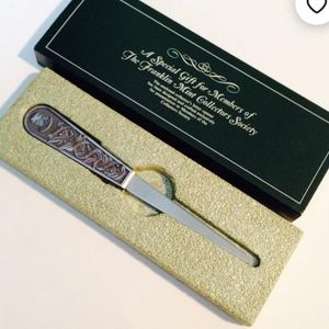 💚📩 FRANKLIN MINT LETTER OPENER 📩💚
